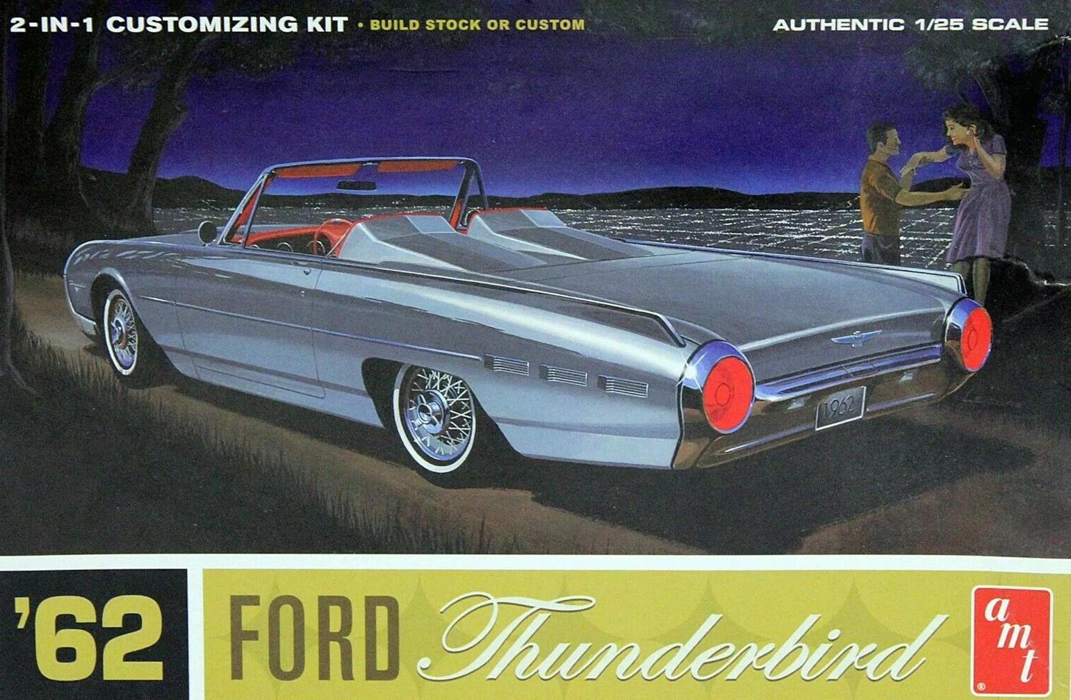 AMT 1/25 T-BIRD 62 Ford Model Kit — box art