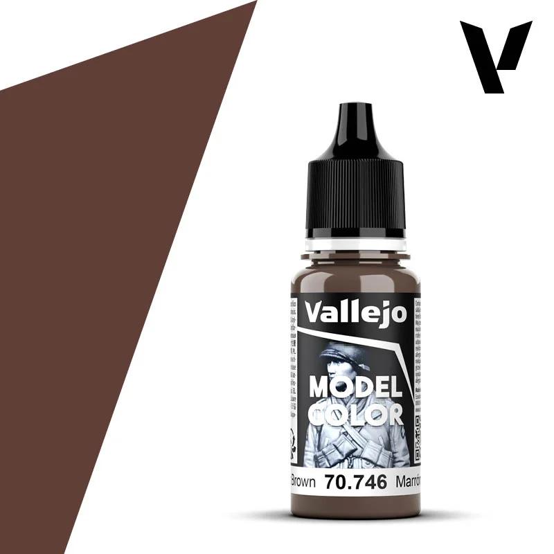Vallejo Color Matt Chestnut Brown 6pk — product photo
