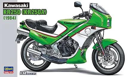 Hasegawa 1/12 Kawasaki Kr250 Kr250a Motorcycle Model Kit — box art