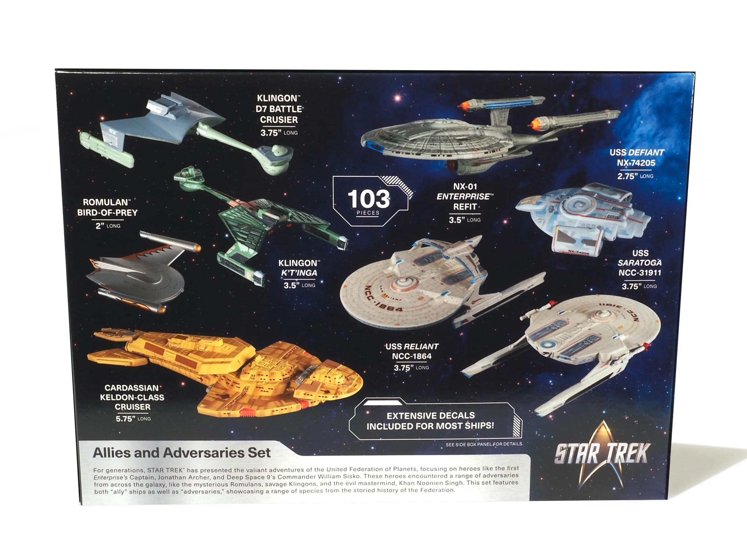 AMT Star Trek Adversaries Allies Ship Set Model Kit — official product photo 4