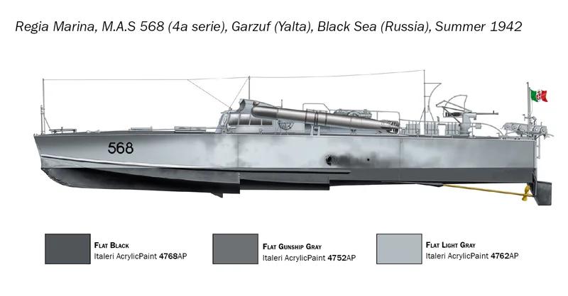 Italeri 1/35 M S 568 4a Series W Crew Model Kit — official product photo 3
