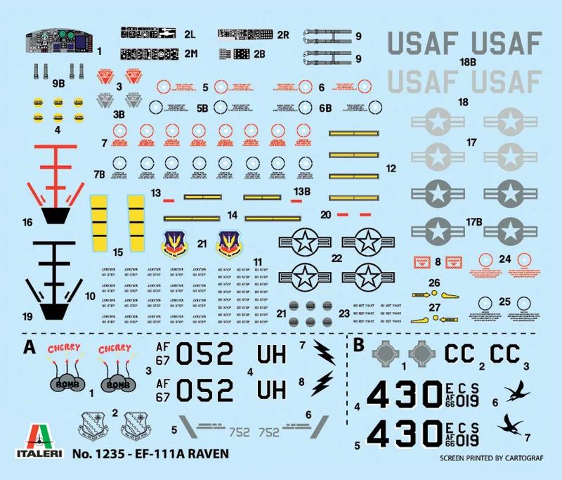 Italeri 1/72 EF-111A Raven Model Kit — official product photo 3