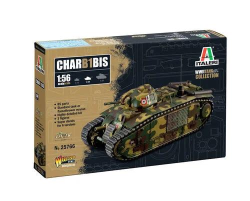 Italeri 1/56 Char B1 Bis Model Kit — box art