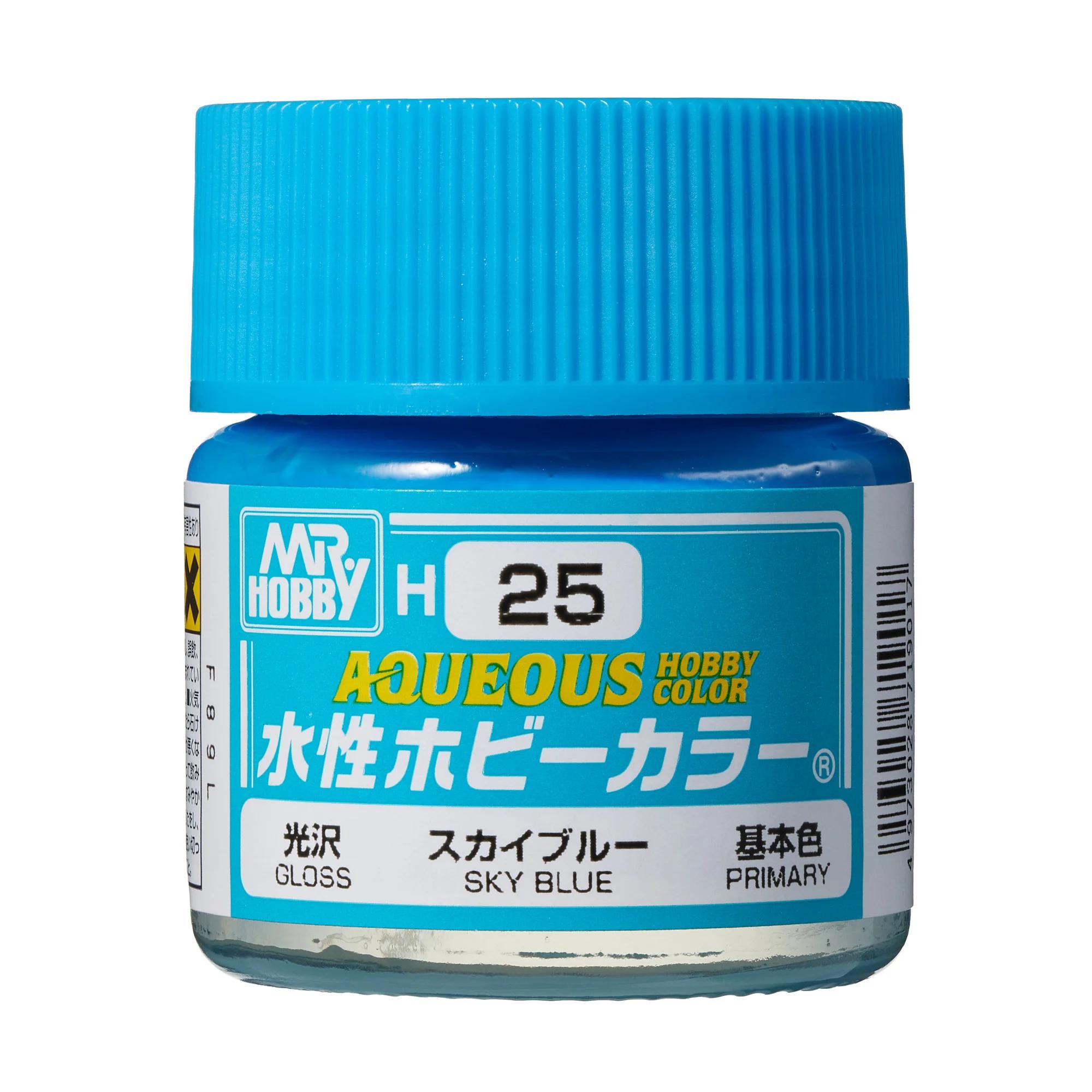 Mr. Hobby Aqueous Hobby Color Sky Blue (H25) 10 ml — official product photo 1