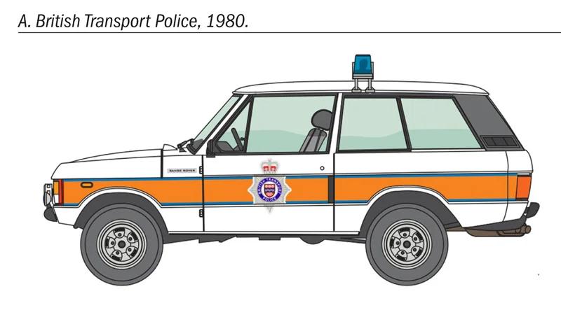 Italeri 1/24 Range Rover Police Model Kit — official product photo 4