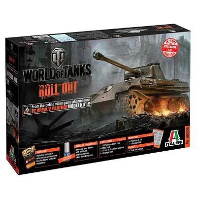 Italeri 1/35 World Tanks Pzkpfw V Model Kit — box art