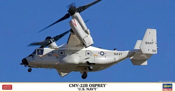 Hasegawa 1/72 CMV-22B Osprey Usn Transport Ltd Model Kit — box art