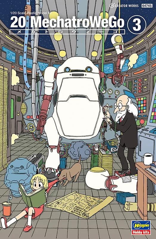 Hasegawa 1/20 20 Mechantrowego No 3 Retro Model Kit — box art