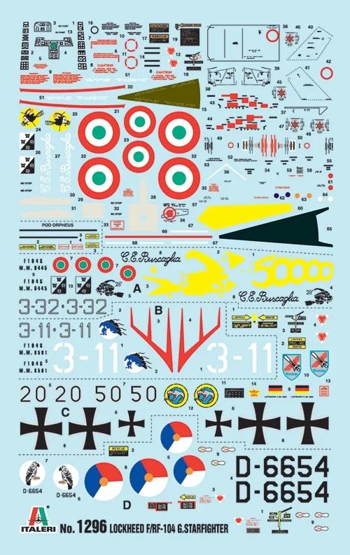 Italeri 1/72 F-104G Recce Model Kit — official product photo 2