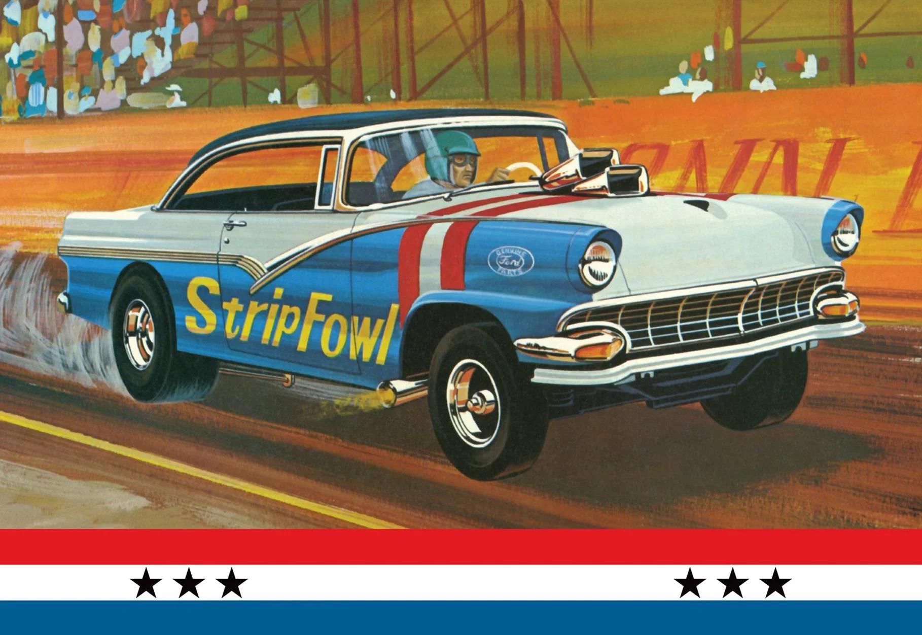 AMT 1/25 56 Ford Victoria Hardtop Model Kit — box art