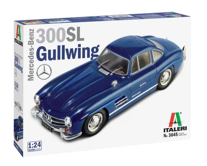 Italeri 1/24 Mercedes Benz 300 Sl Model Kit — box art