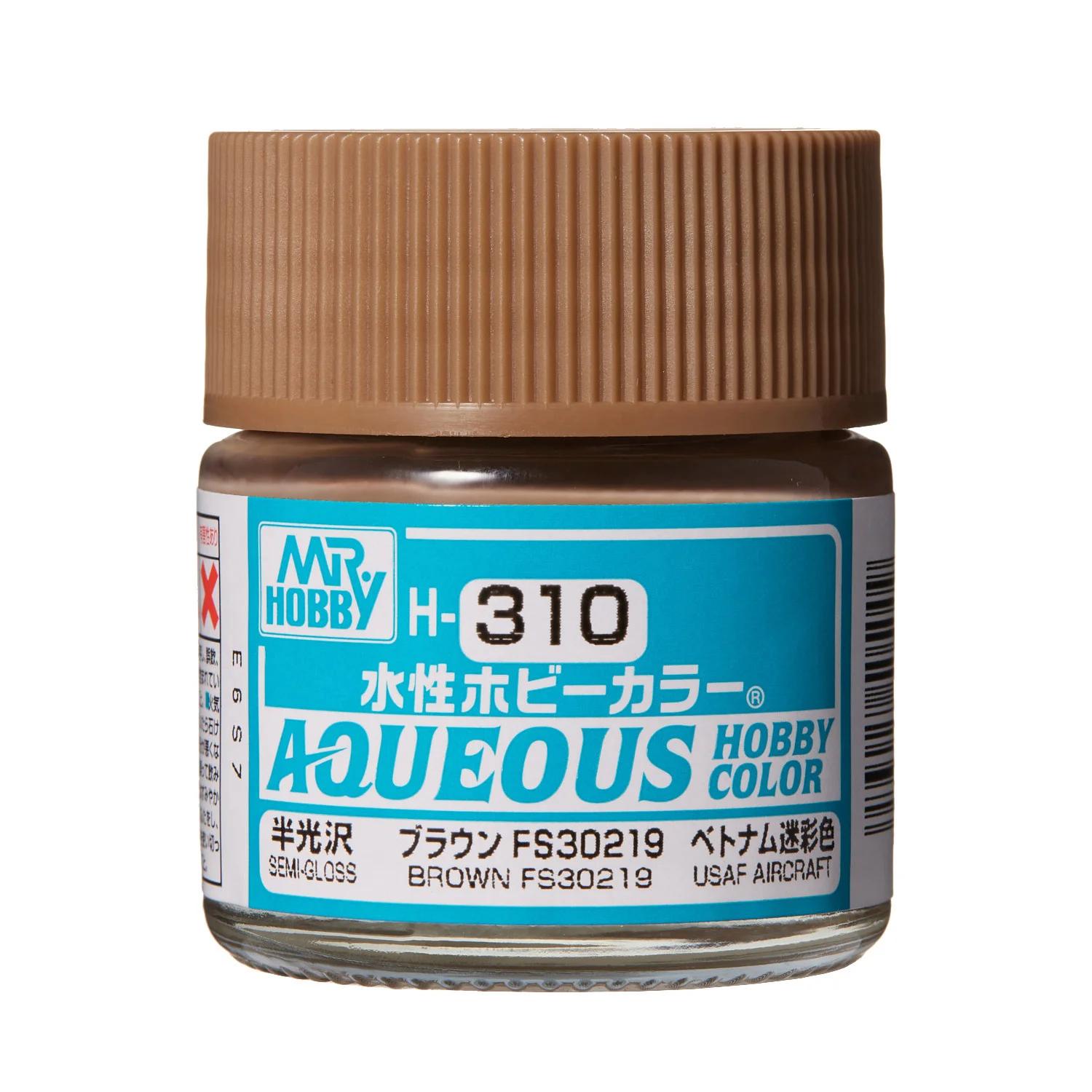 Mr. Hobby Aqueous Hobby Color Brown FS 30219 (H310) 10 ml — official product photo 1