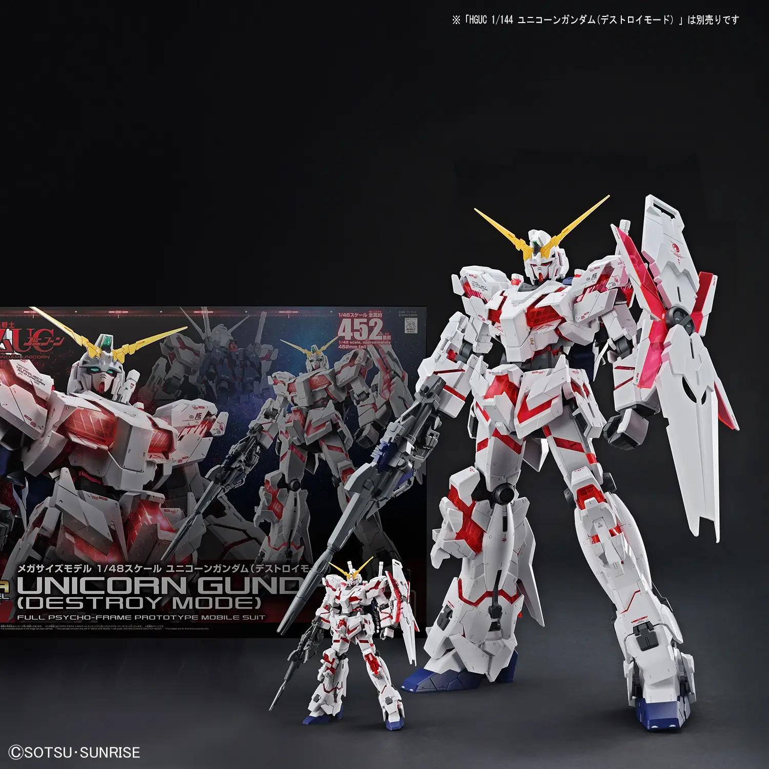 Bandai MS Unicorn Destroy Mode Megasize Model Kit — product photo 11