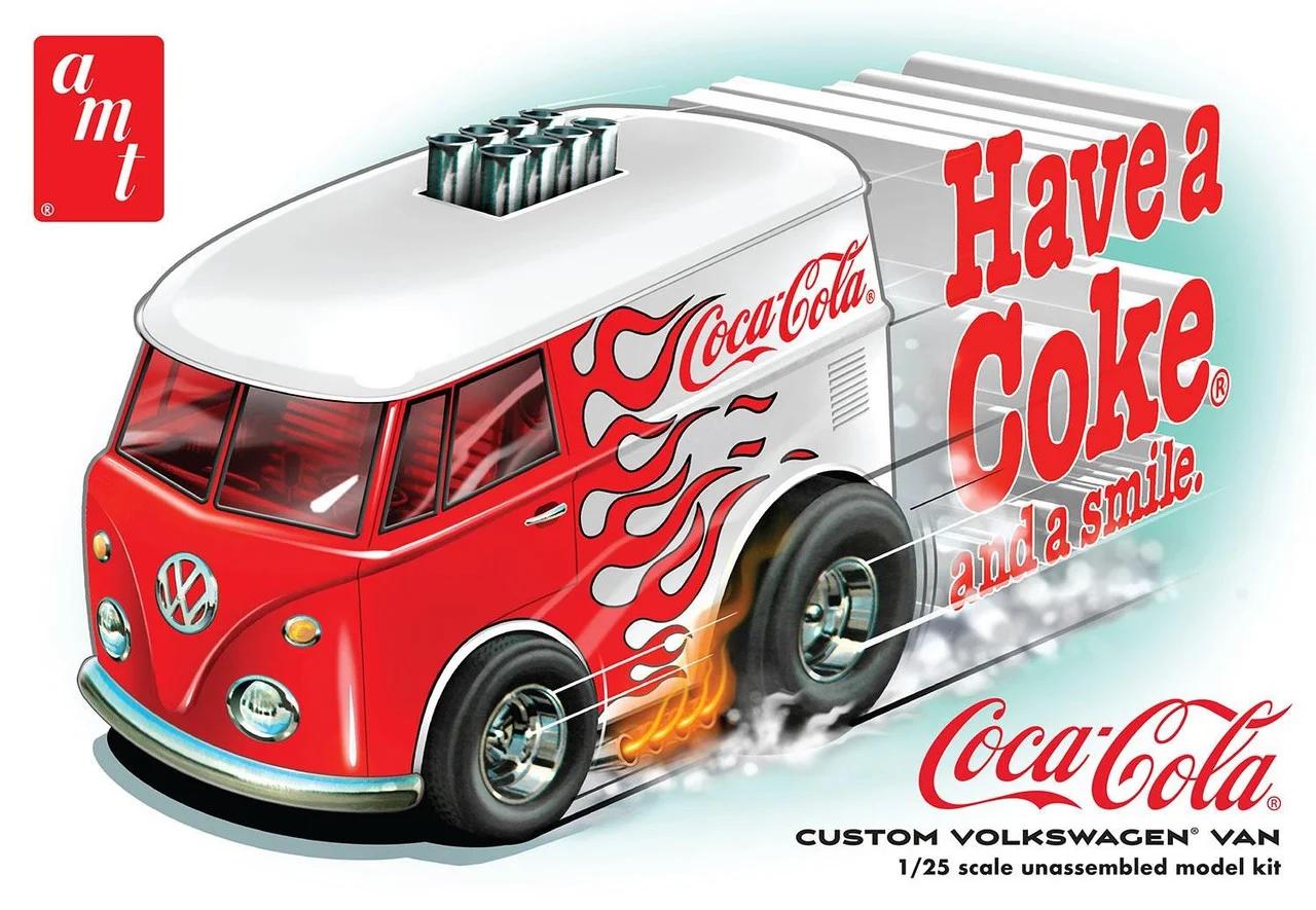AMT 1/25 Volkswagen Van Show Rod Coca-cola Model Kit — box art