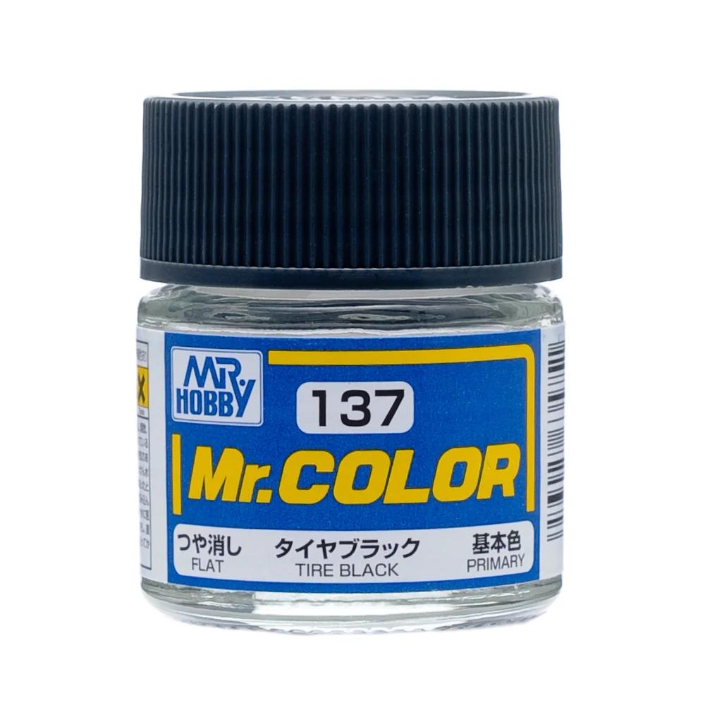 Mr. Hobby Mr. Color Tire Black (C137) 10 ml — official product photo 1