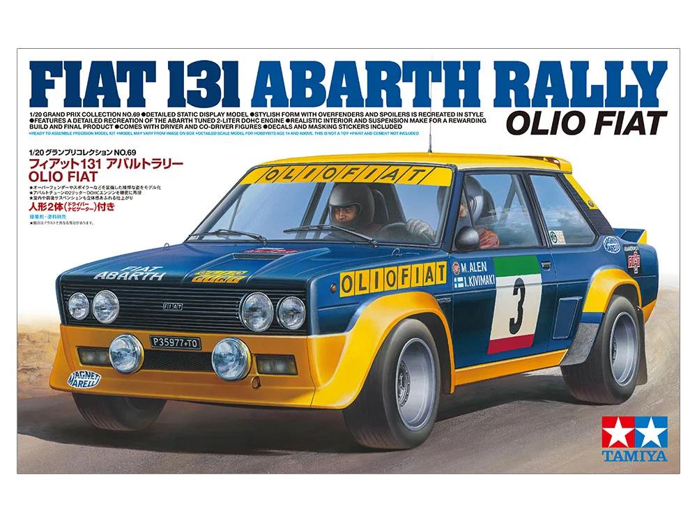 Tamiya 1/20 Fiat 131 Abarth Rally Olio Fiat Model Kit — official product photo 2