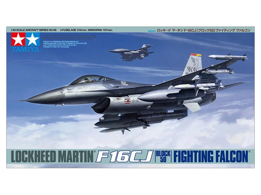 Tamiya 1/48 F-16cj Fighting Falcon Model Kit — official product photo 1