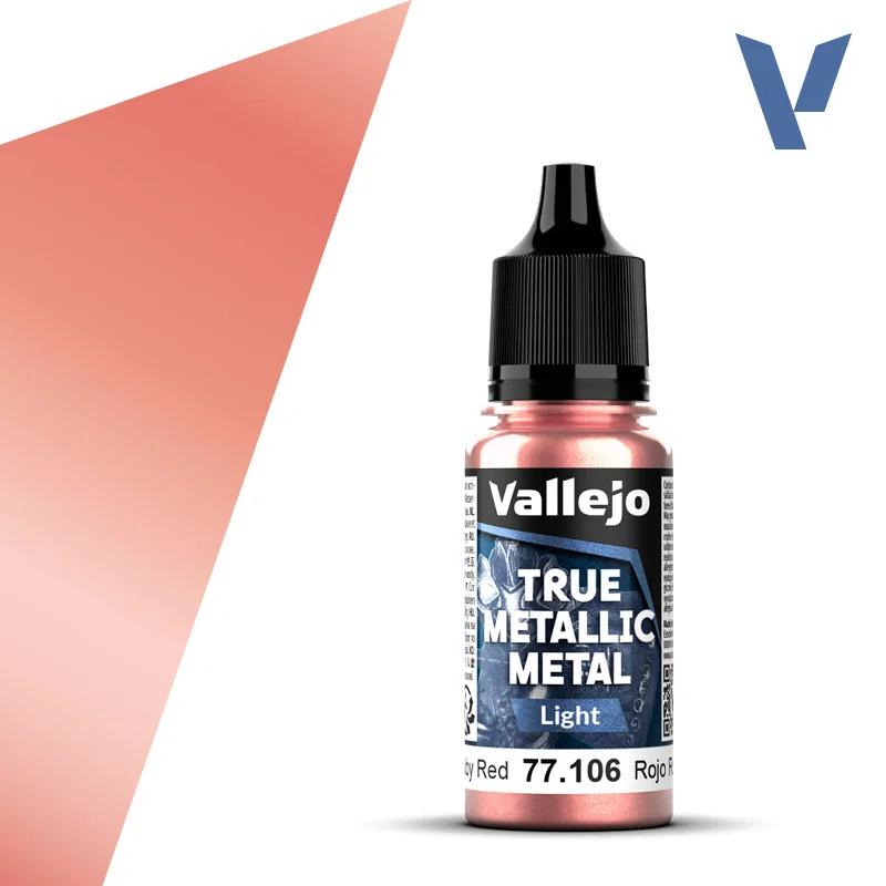 Vallejo True Metallic Ruby Redlight6pk — product photo