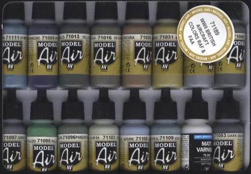 Vallejo Air Ww2 RAF Faa 16 Color Set — product photo