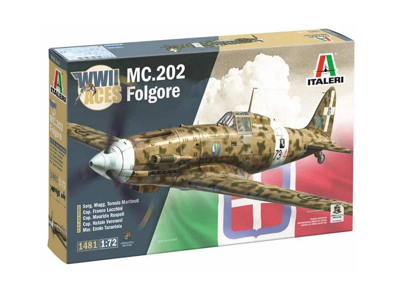 Italeri 1/72 Mc 202 Folgore Aces Model Kit — box art