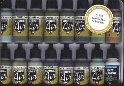 Vallejo Air Rlm Colors 16 Colors Set — product photo