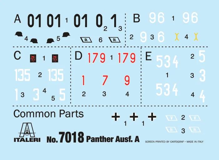 Italeri 1/72 Panther Model Kit — official product photo 3