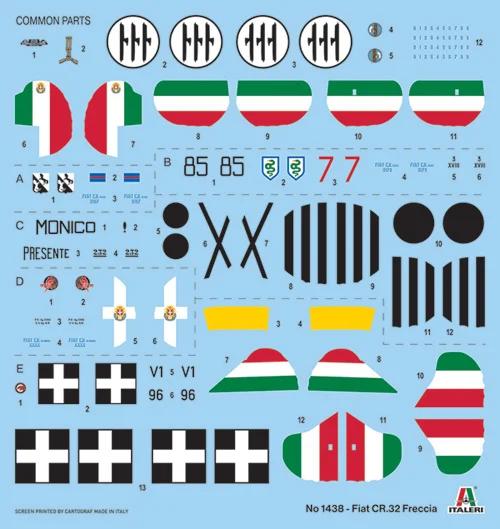 Italeri 1/72 Fiat Cr32 Freccia Model Kit — official product photo 2
