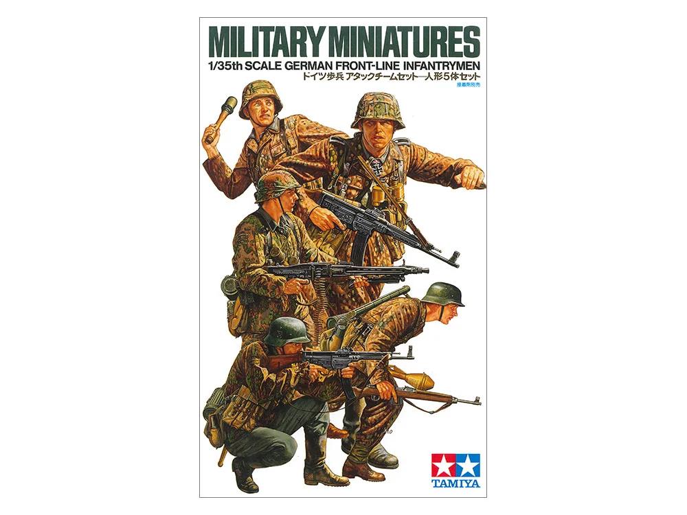 Tamiya 1/35 German Front Line Inf Model Kit — official product photo 1