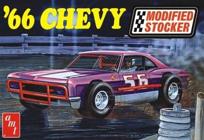 AMT 1/25 1966 Chevy Impala Modified Stocker Model Kit — box art