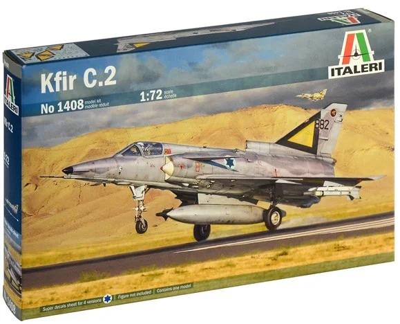 Italeri 1/72 Kfir C 2 C 7 Model Kit — box art