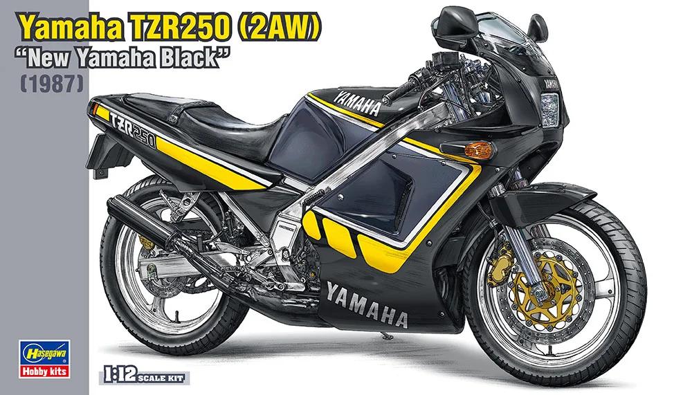 Hasegawa 1/12 Yamaha Tzr250 New Yamaha Black Model Kit — box art