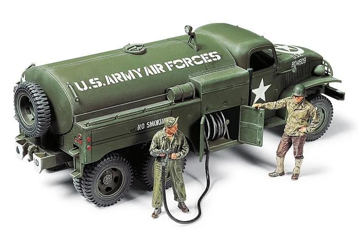 Tamiya 1/48 US Airfield Fuel Truck Model Kit — official product photo 2