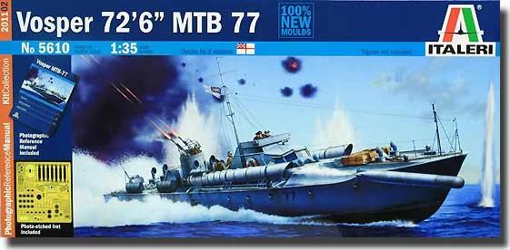 Italeri 1/35 Vosper 736 Mtb Model Kit — box art