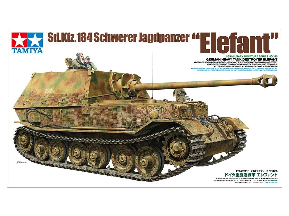 Tamiya German Tank Destroyer Elefant Model Kit — official product photo 1