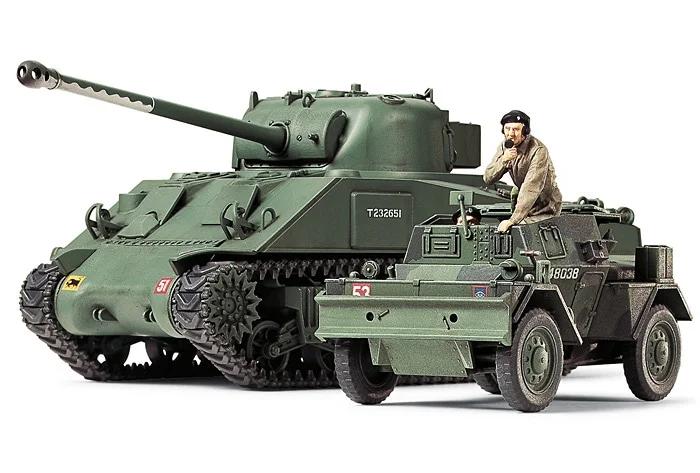 Tamiya 1/48 Brit Armored Scout Car Model Kit — official product photo 5