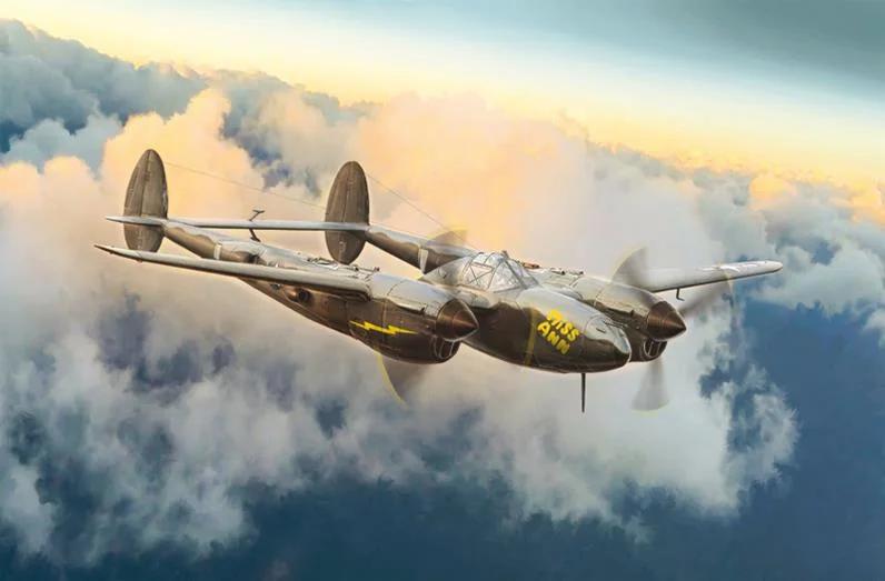 Italeri 1/72 P-38J Lockheed Lightning Model Kit — box art