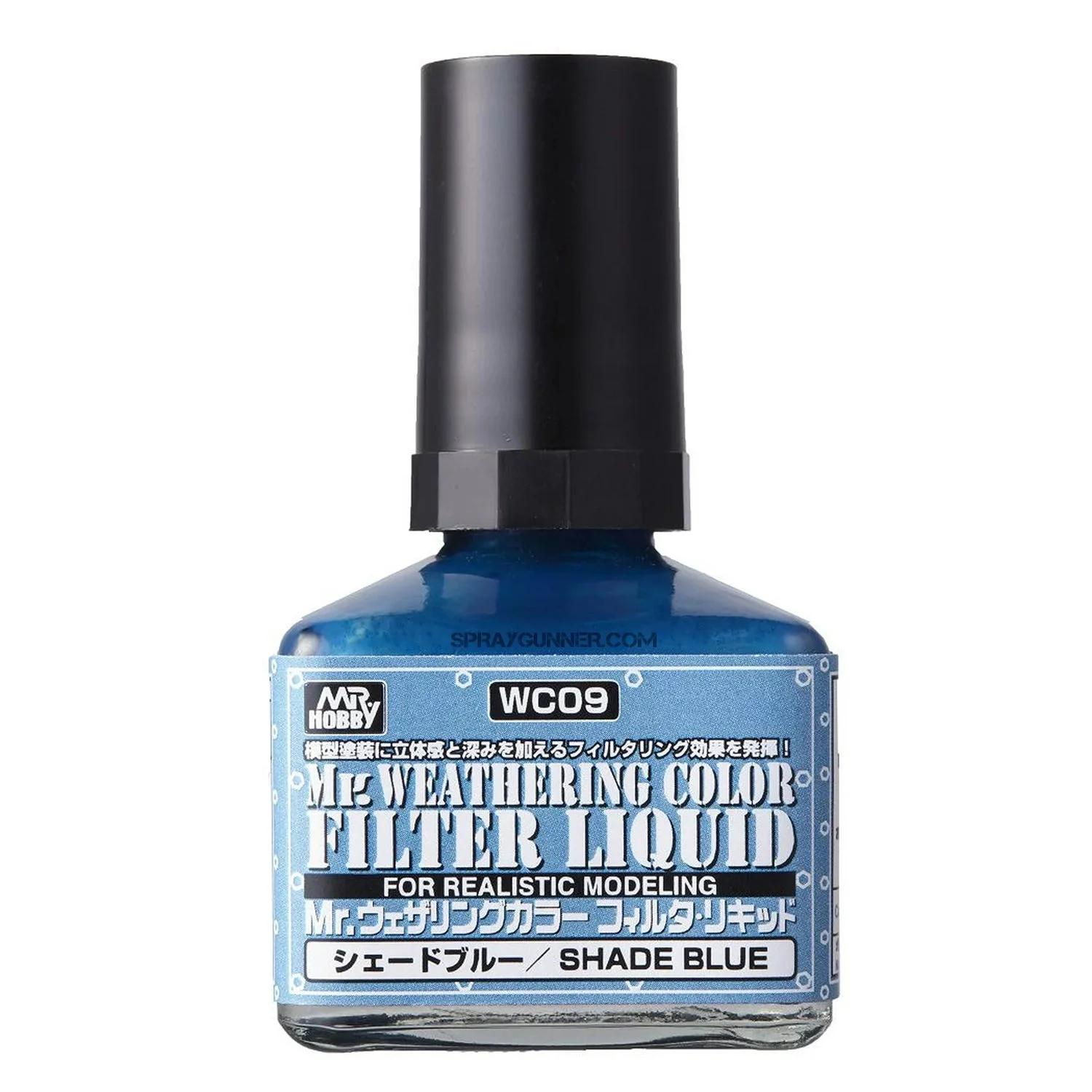 Mr. Weathering Color WC09 Filter Liquid Shade Blue 40ml — product photo