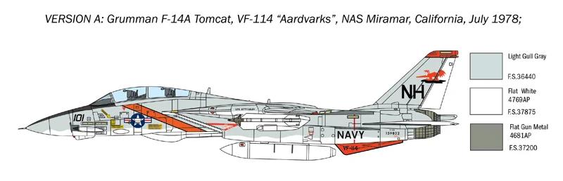 Italeri 1/72 F-14A Tomcat 50th First Flight Anni Model Kit — official product photo 3