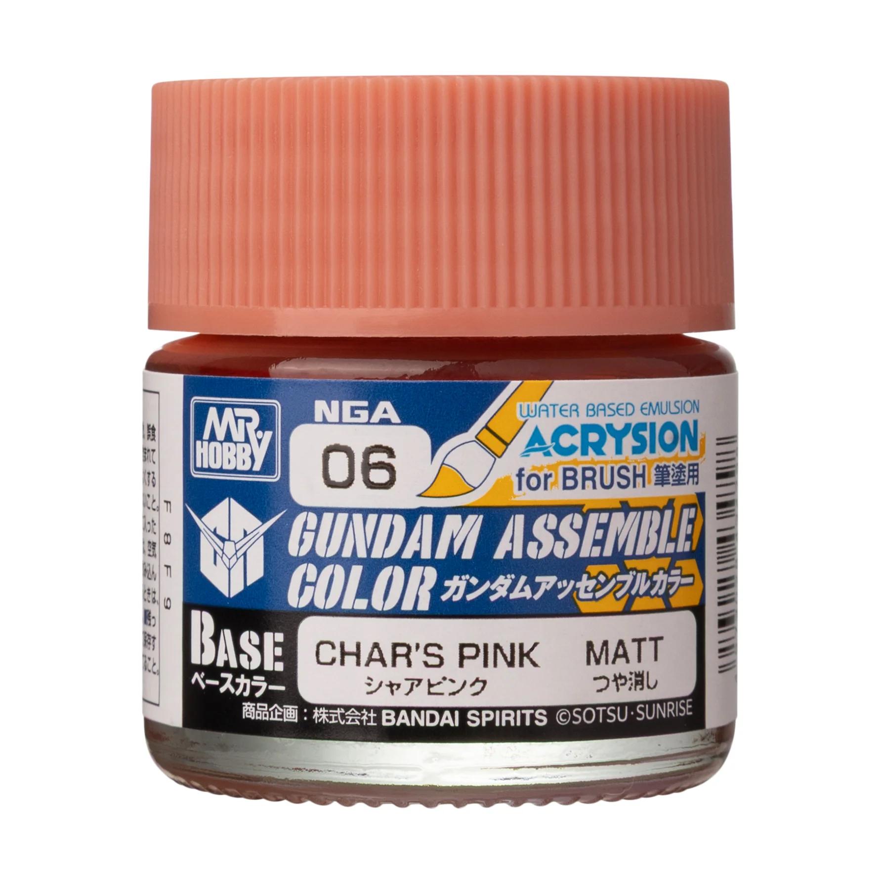 Mr. Hobby Gundam Assemble Color Char’s Pink (NGA06) 10 ml — official product photo 1