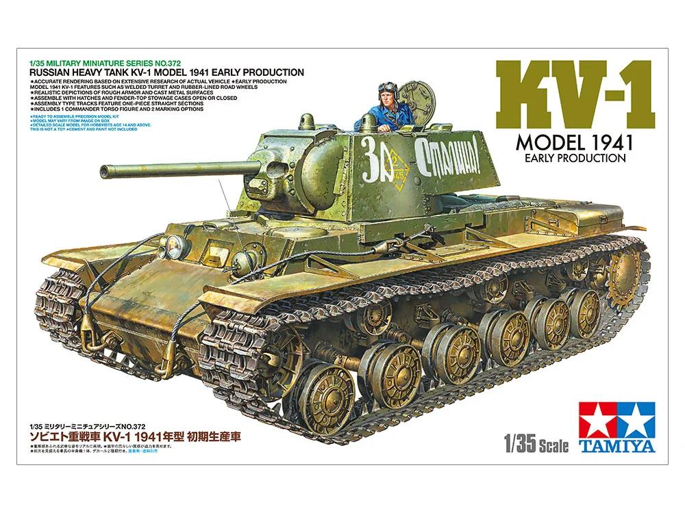 Tamiya KV-1 Russian Heavy Tank 1941 Erlyprod 35 Model Kit — official product photo 1