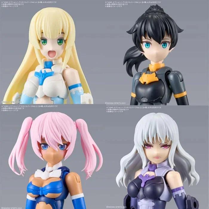 Bandai 1/144 30MS Hair Style Vol-12 4-types Model Kit — product photo