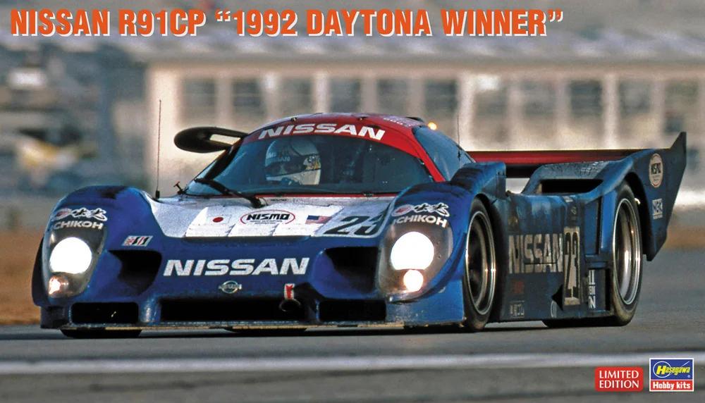 Hasegawa 1/24 Nissan R91cp 1992 Daytona Winner Model Kit — box art