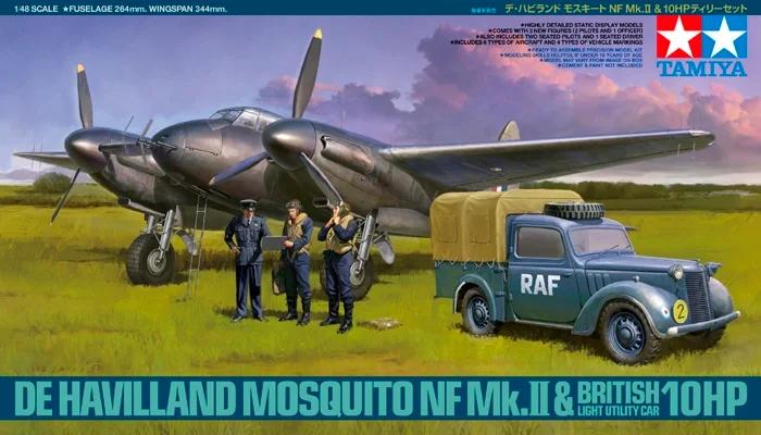 Tamiya 1/48 Mosquito Nf MK II W Car Model Kit — official product photo 1