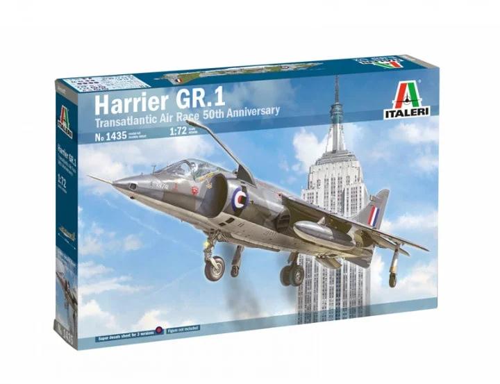 Italeri 1/72 Harrier Gr 1 Transatlantic Air Race Model Kit — box art