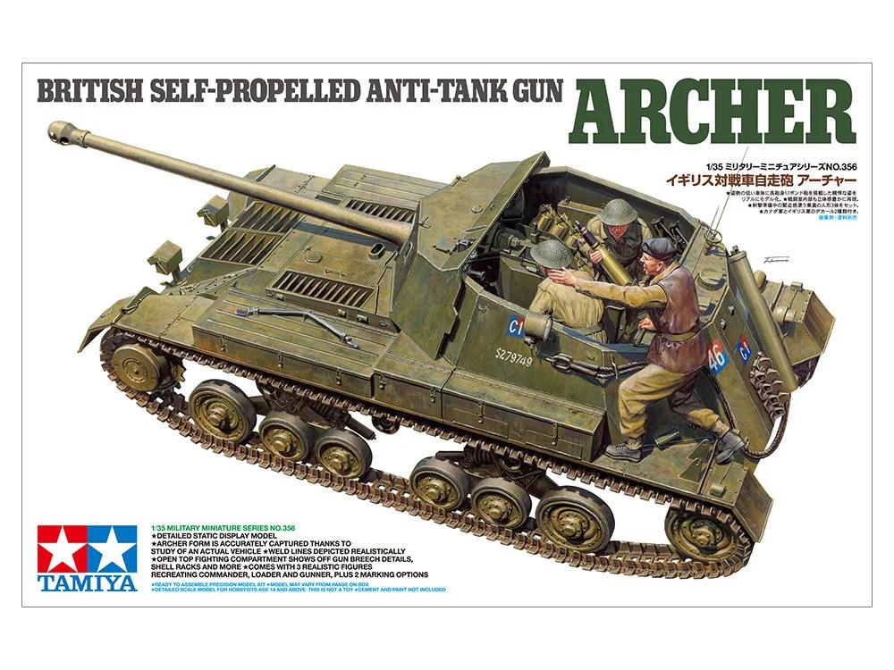 Tamiya 1/35 Brit Anti Tank Gun Archer Model Kit — official product photo 2