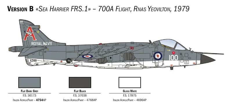 Italeri 1/72 Harrier Frs 1 Model Kit — official product photo 4
