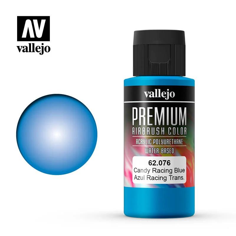 Vallejo Premium Color Candy Racing Blue 60ml — product photo