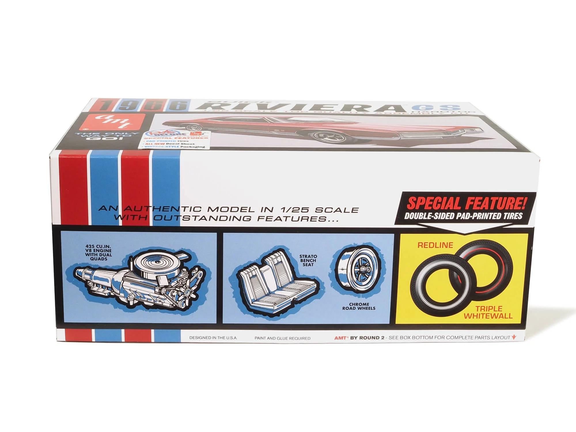 AMT 1/25 66 Buick Riviera Gs Model Kit — official product photo 4