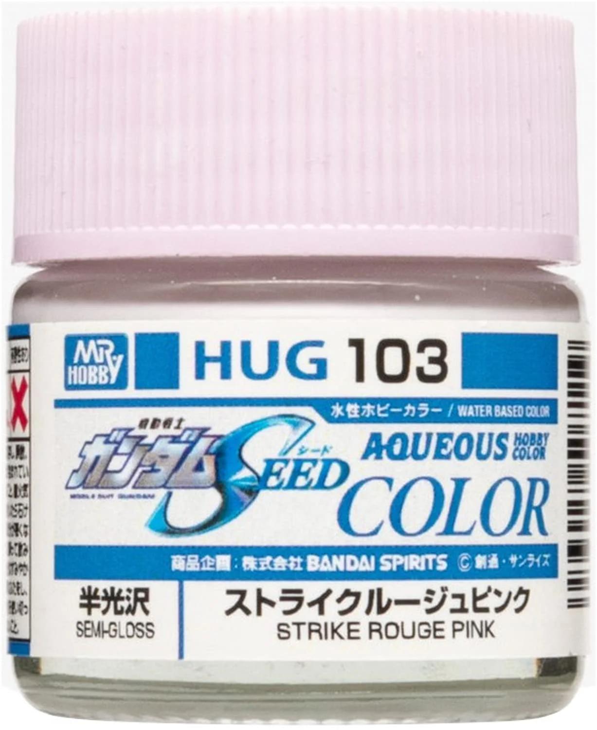 Mr. Hobby Aqueous Gundam Color HUG103 Strike Rouge Pink (Semi-Gloss) 10ml — product photo