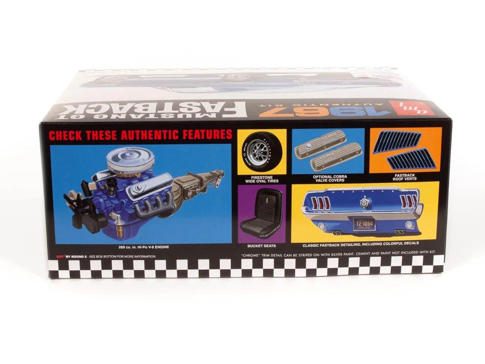 AMT 1/25 67 Ford Mustang Gt Fastback Model Kit — official product photo 2